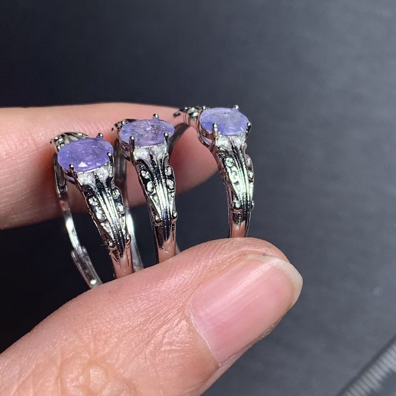 Natural Tanzanite Ring Adjusta - Ring Blank Adjustable avaliação e preço