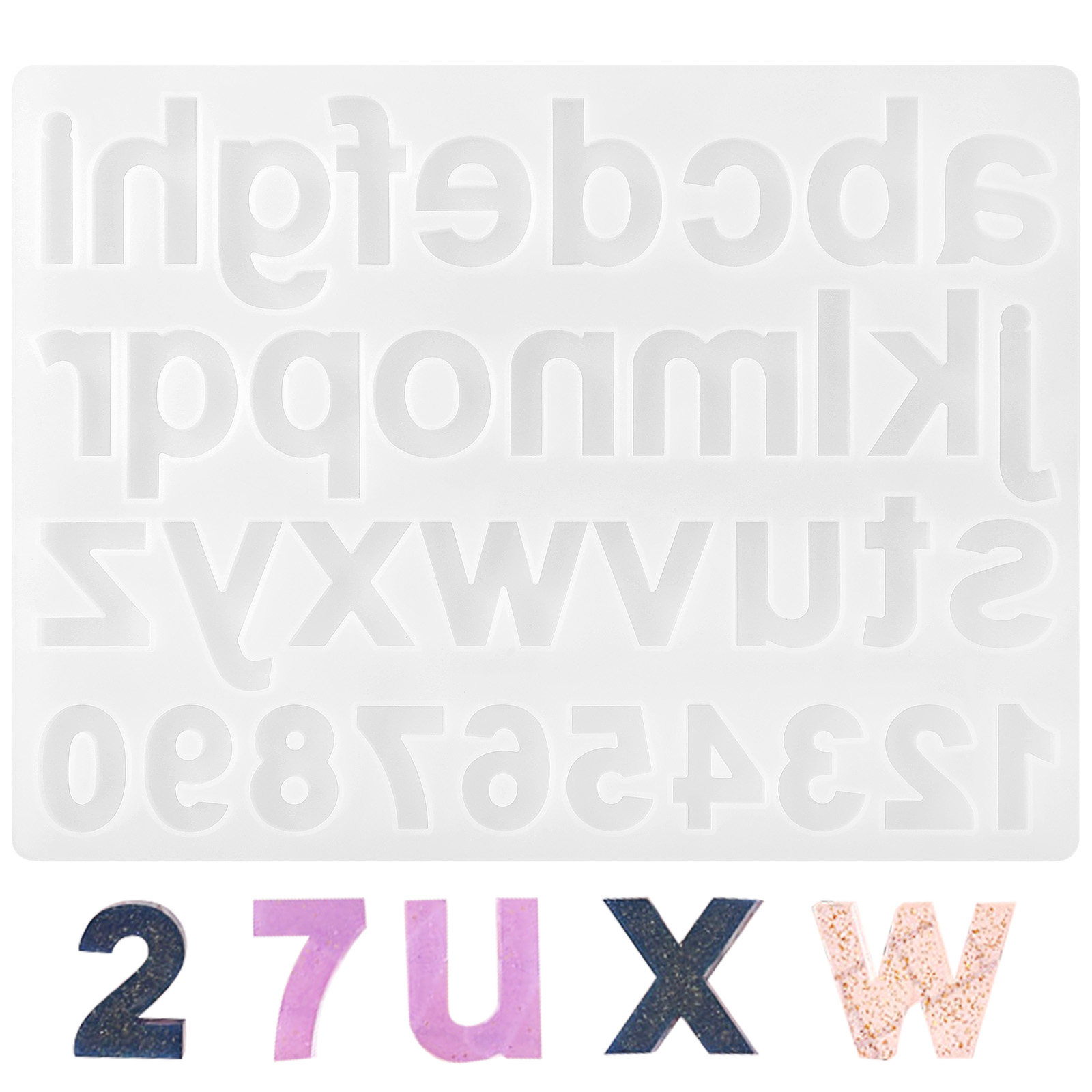 1Pcs Alphabet Numbers Silicone - Jewelry Making Mold avaliação e preço