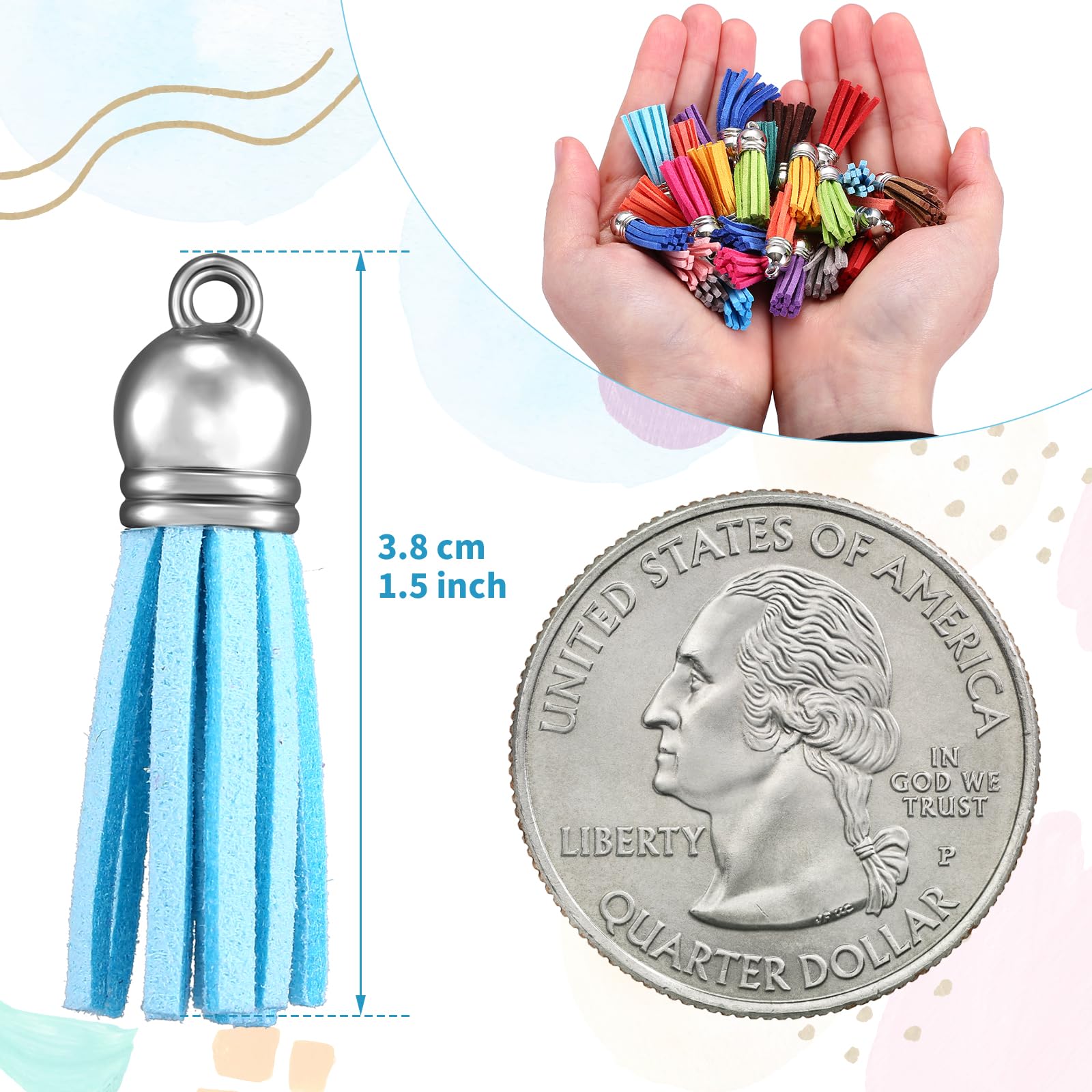 10/20/60 Pcs Mini Tassels Faux - Jewelry Making Beginners avaliação e preço