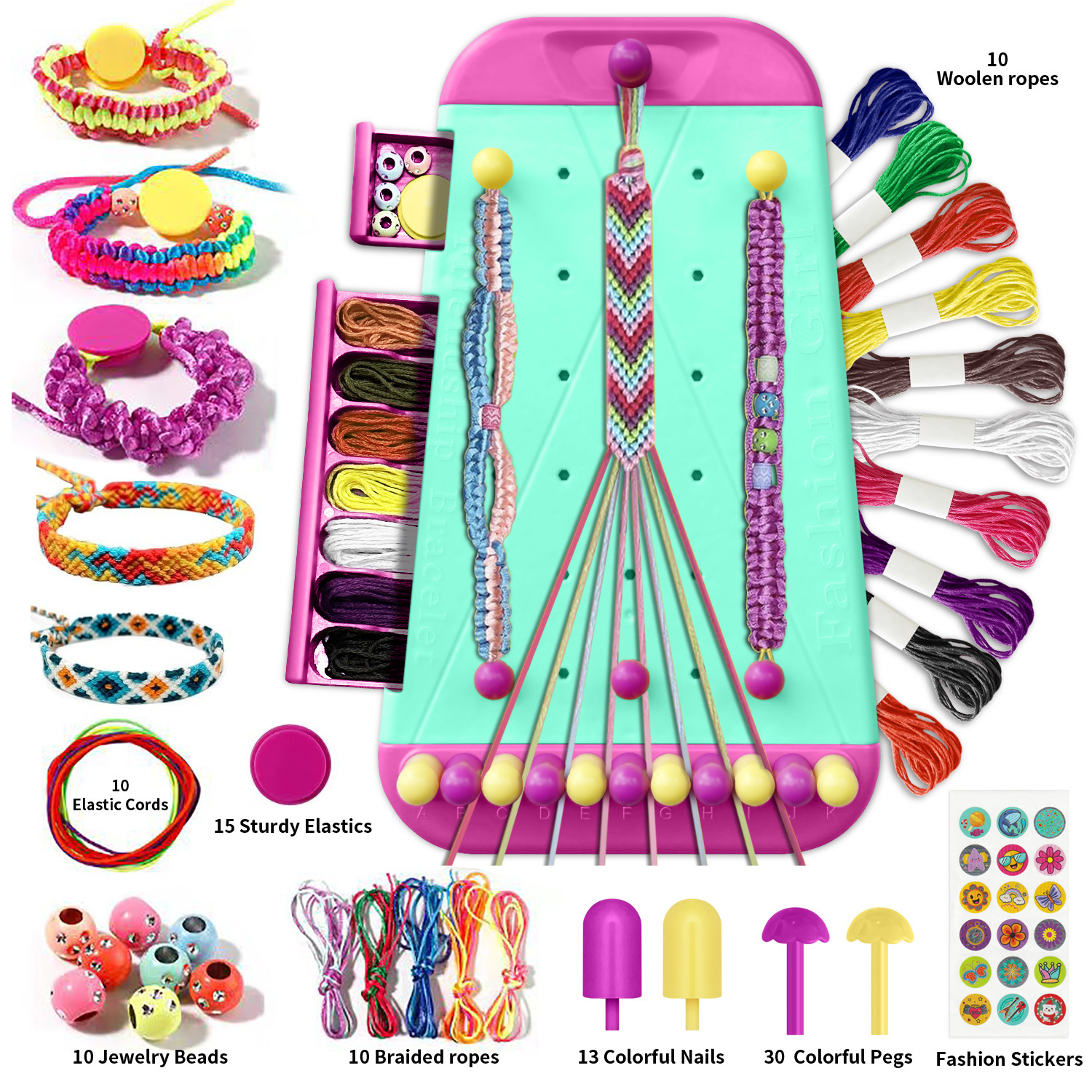 Bracelet Making Kit Toy for Gi - Jewelry Making Kits For Kids avaliação e preço