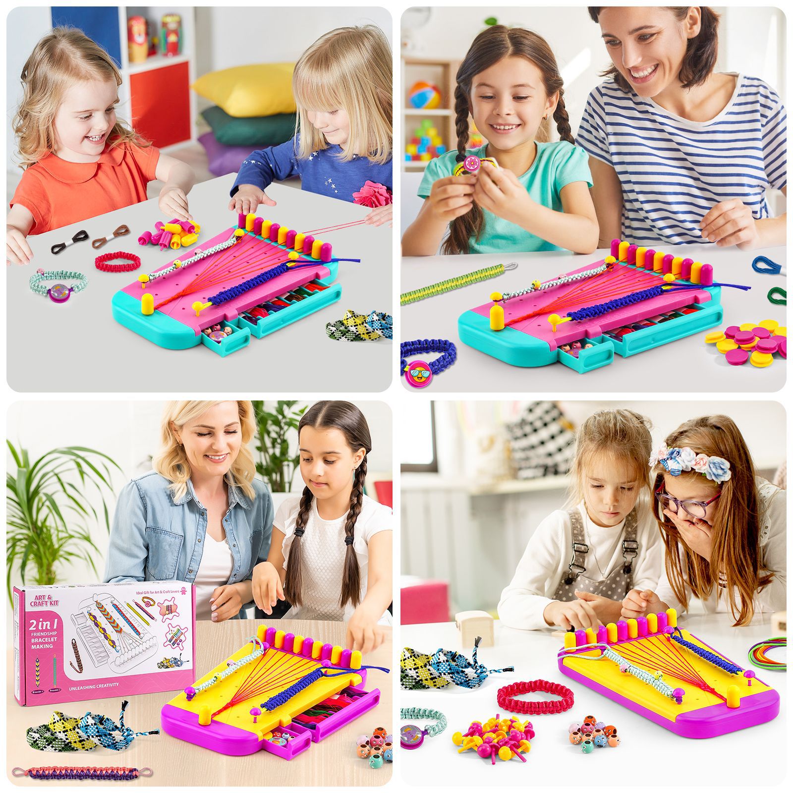 Bracelet Making Kit Toy for Gi - Jewelry Making Kits For Kids avaliação e preço