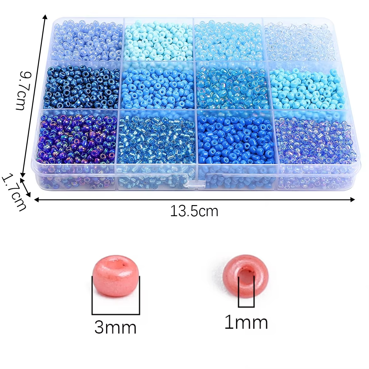 3600pcs 3mm Glass Seed Beads,  - Jewelry Making Tutorial avaliação e preço