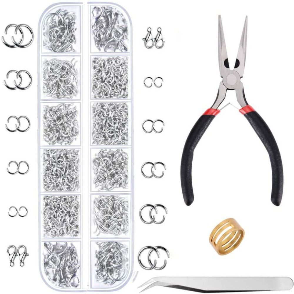 1200pcs 4-10mm Gold Silver Ope - Jewelry Making Pliers avaliação e preço
