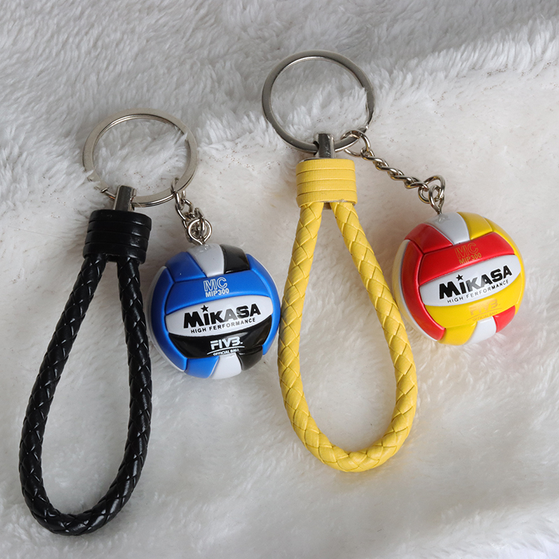 1pcs PVC  Volleyball Keychain  - Jewelry Making Business avaliação e preço