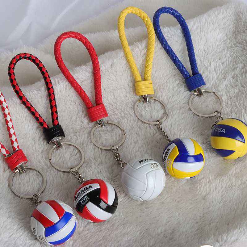 1pcs PVC  Volleyball Keychain  - Jewelry Making Business avaliação e preço