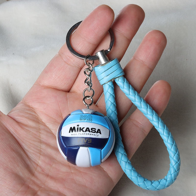 1pcs PVC  Volleyball Keychain  - Jewelry Making Business avaliação e preço
