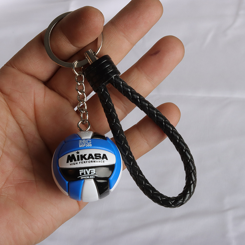 1pcs PVC  Volleyball Keychain  - Jewelry Making Business avaliação e preço