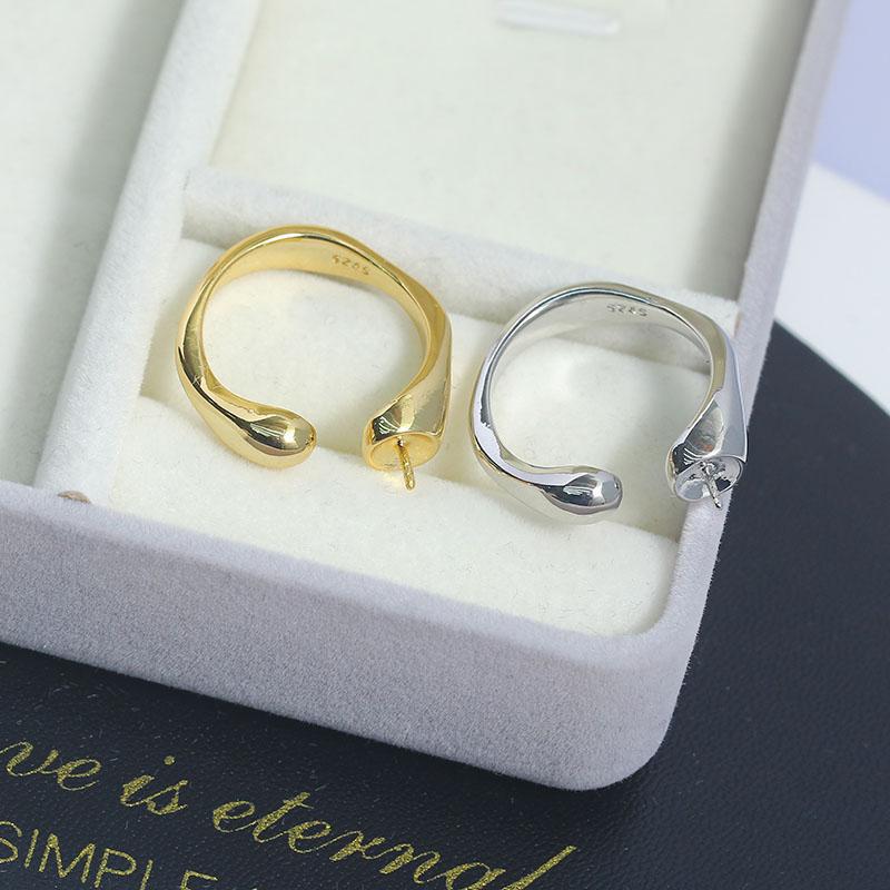 JZ044 Copper Gold Plated Adjus - Ring Blank Adjustable avaliação e preço