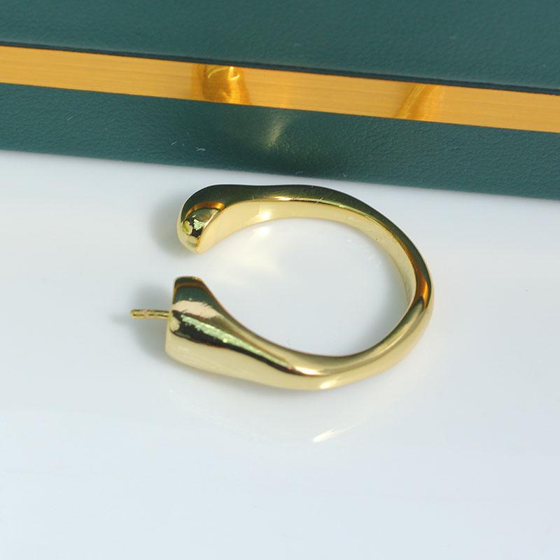JZ044 Copper Gold Plated Adjus - Ring Blank Adjustable avaliação e preço