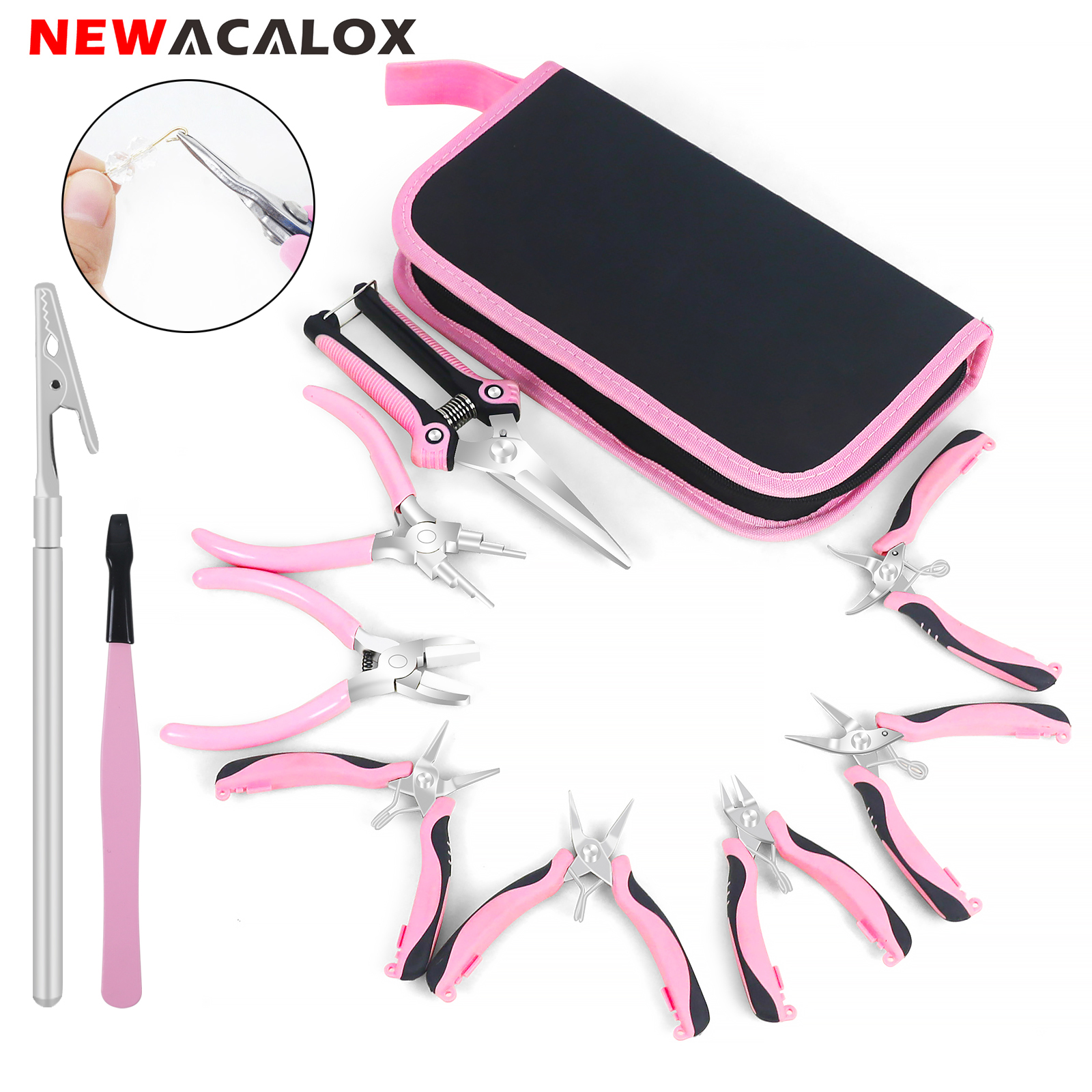 NEWACALOX Mini Jewelry Pliers  - Jewelry Plier Set avaliação e preço