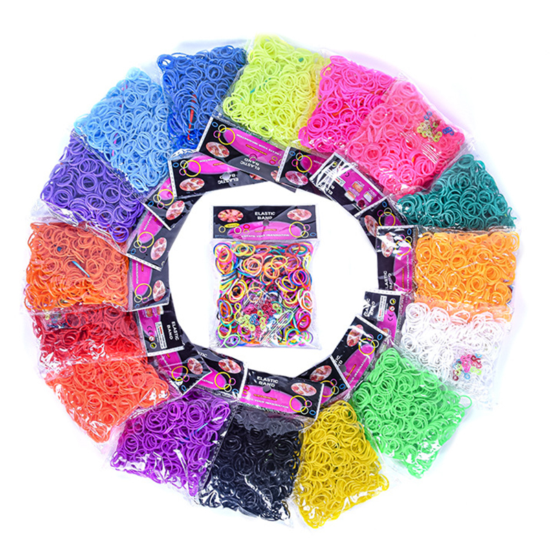 600 pieces Colorful Rubber Ban - Jewelry Making Beginners avaliação e preço