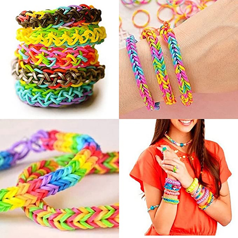 600 pieces Colorful Rubber Ban - Jewelry Making Beginners avaliação e preço