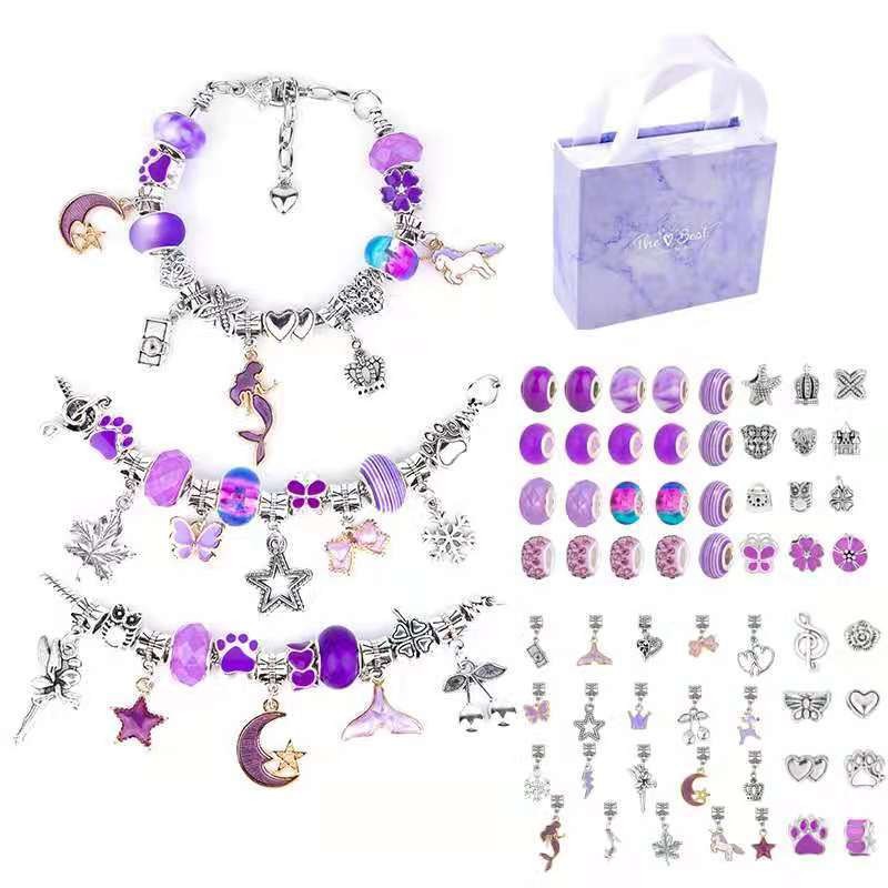 Charm Bracelet Making Kit DIY  - Jewelry Making Kits For Kids avaliação e preço
