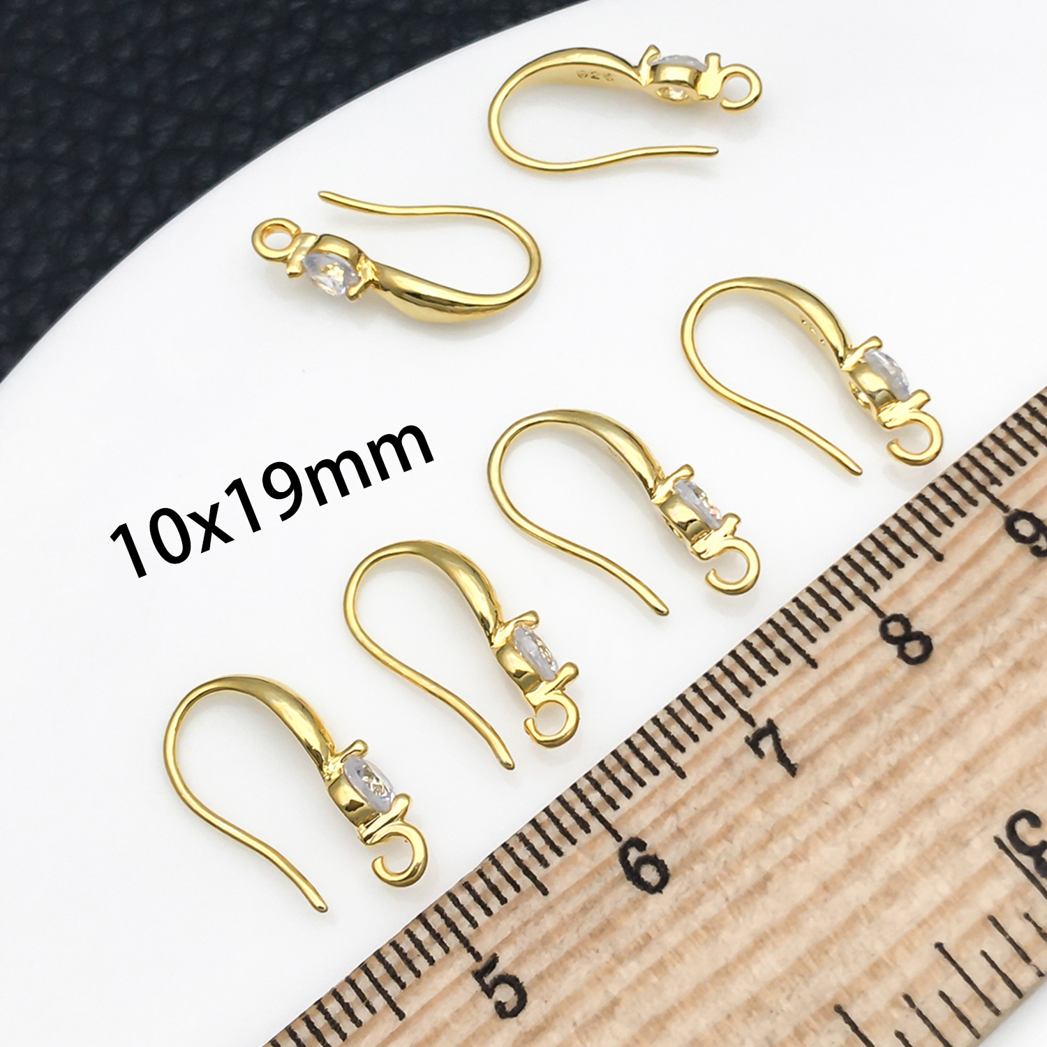 3pcs 10x19mm with Zircon Earri - Jewelry Making Findings avaliação e preço