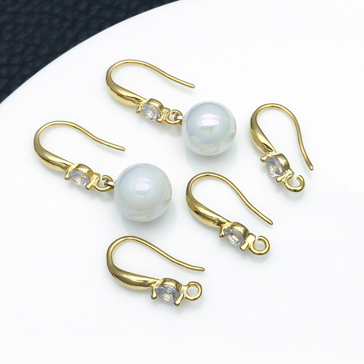 3pcs 10x19mm with Zircon Earri - Jewelry Making Findings avaliação e preço