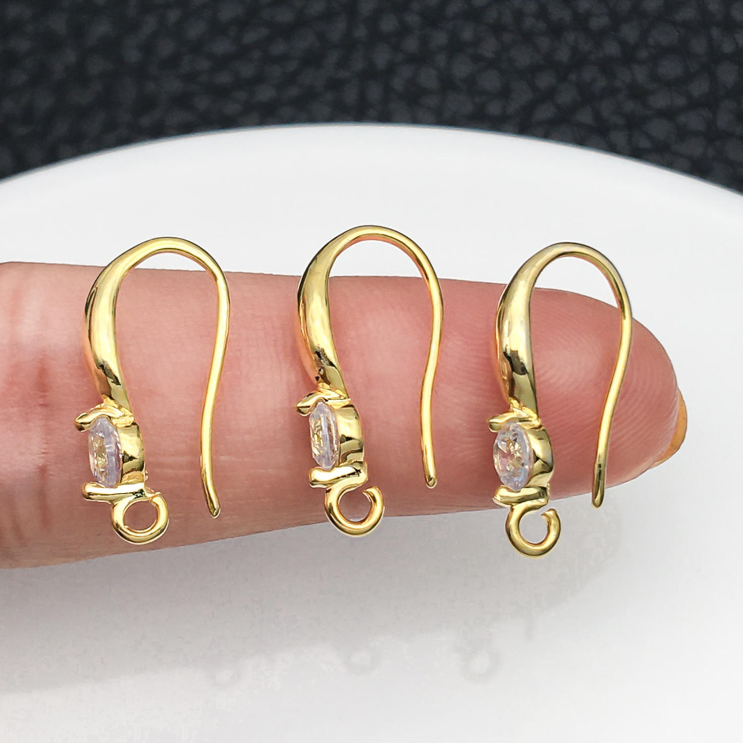 3pcs 10x19mm with Zircon Earri - Jewelry Making Findings avaliação e preço
