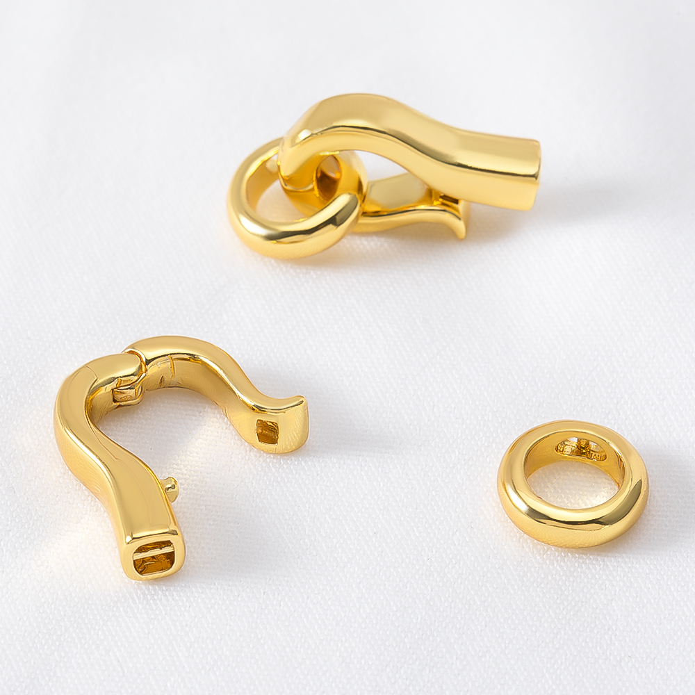 2pcs 4pcs 18K Gold Plated Bras - Jewelry Making Accessories avaliação e preço