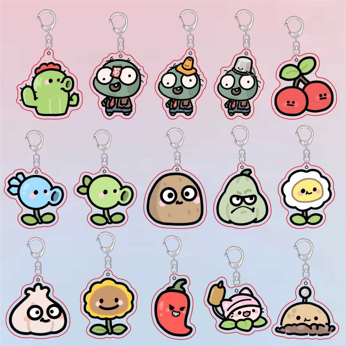 Plants Vs Zombies Acrylic Cute - Jewelry Making Findings avaliação e preço