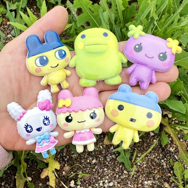 45mm Cartoon Tamagotchi double - Jewelry Making Accessories avaliação e preço