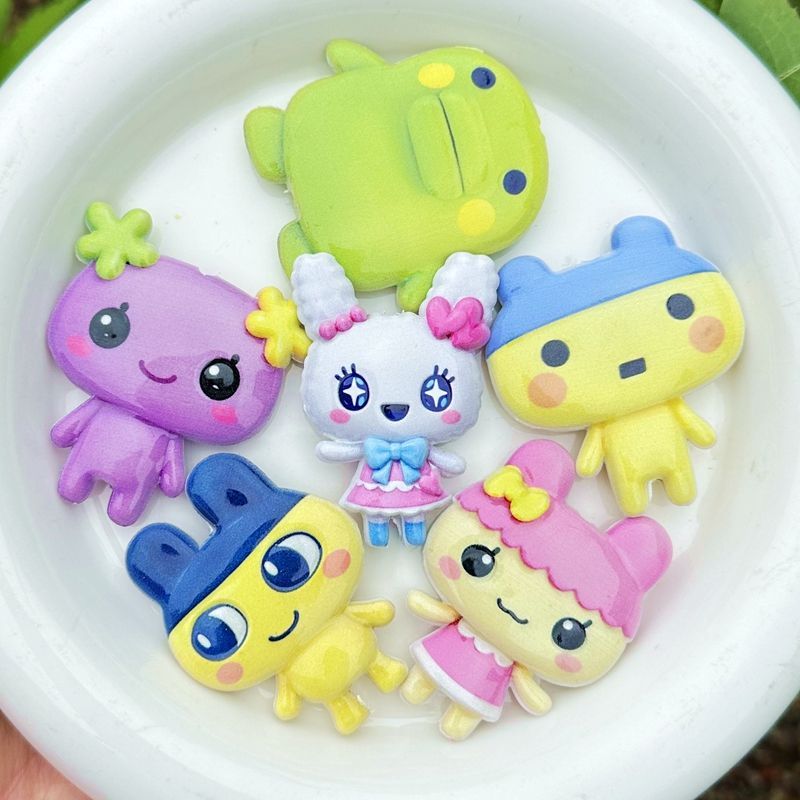 45mm Cartoon Tamagotchi double - Jewelry Making Accessories avaliação e preço