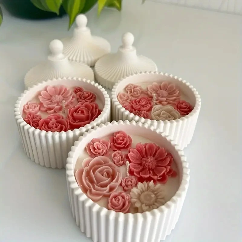 1 Set Silicone Candle Jar Mold - Jewelry Making Mold avaliação e preço