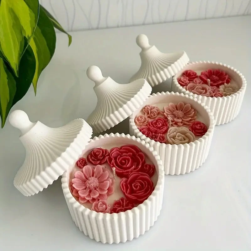 1 Set Silicone Candle Jar Mold - Jewelry Making Mold avaliação e preço