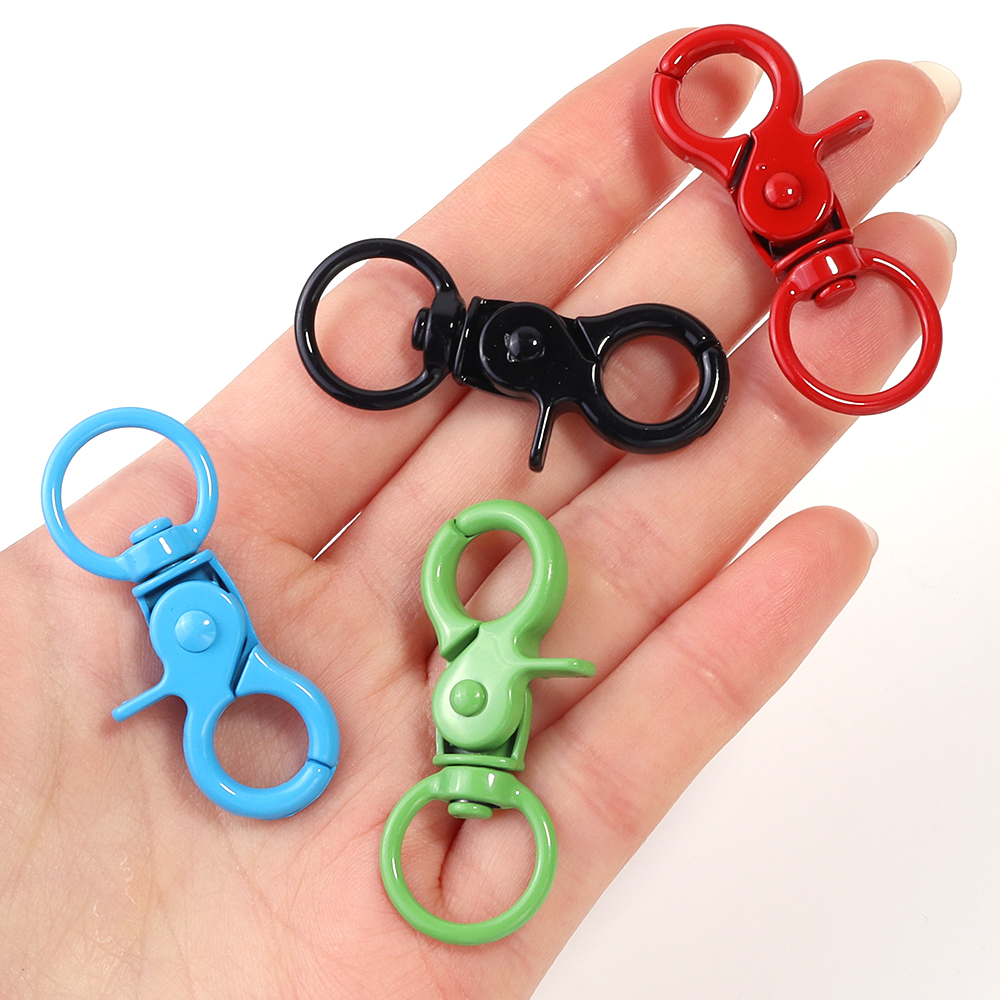 5Pcs/Lot Colorful Swivel Lobst - Jewelry Making Accessories avaliação e preço