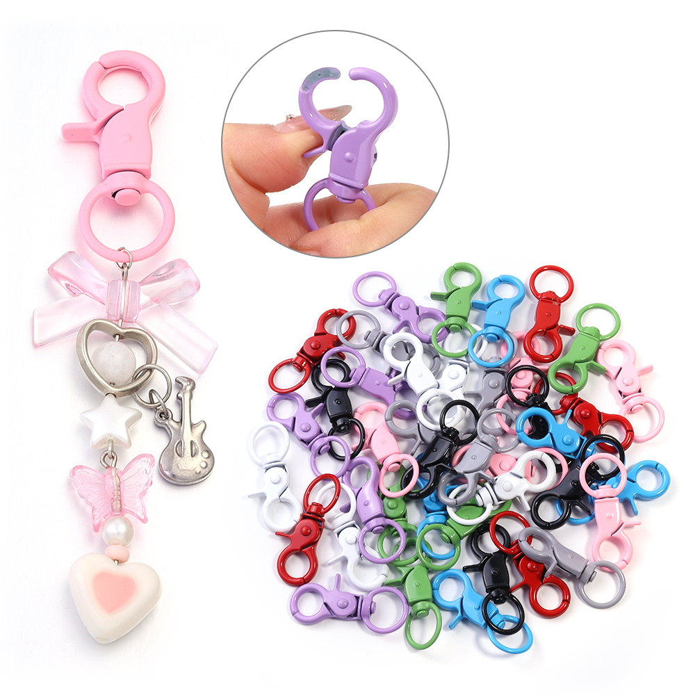 5Pcs/Lot Colorful Swivel Lobst - Jewelry Making Accessories avaliação e preço