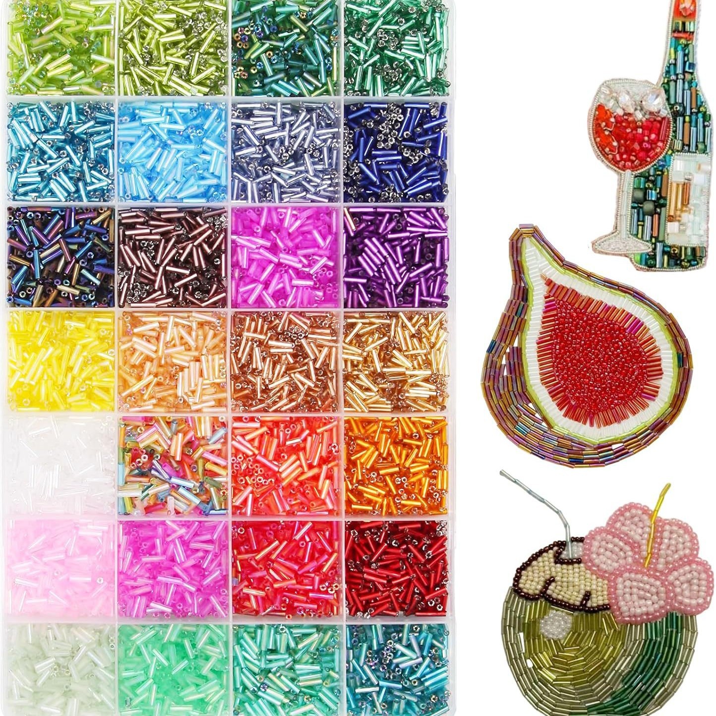 About 6720Pcs/Box 7mm 28 Color - Jewelry Making Tutorial avaliação e preço