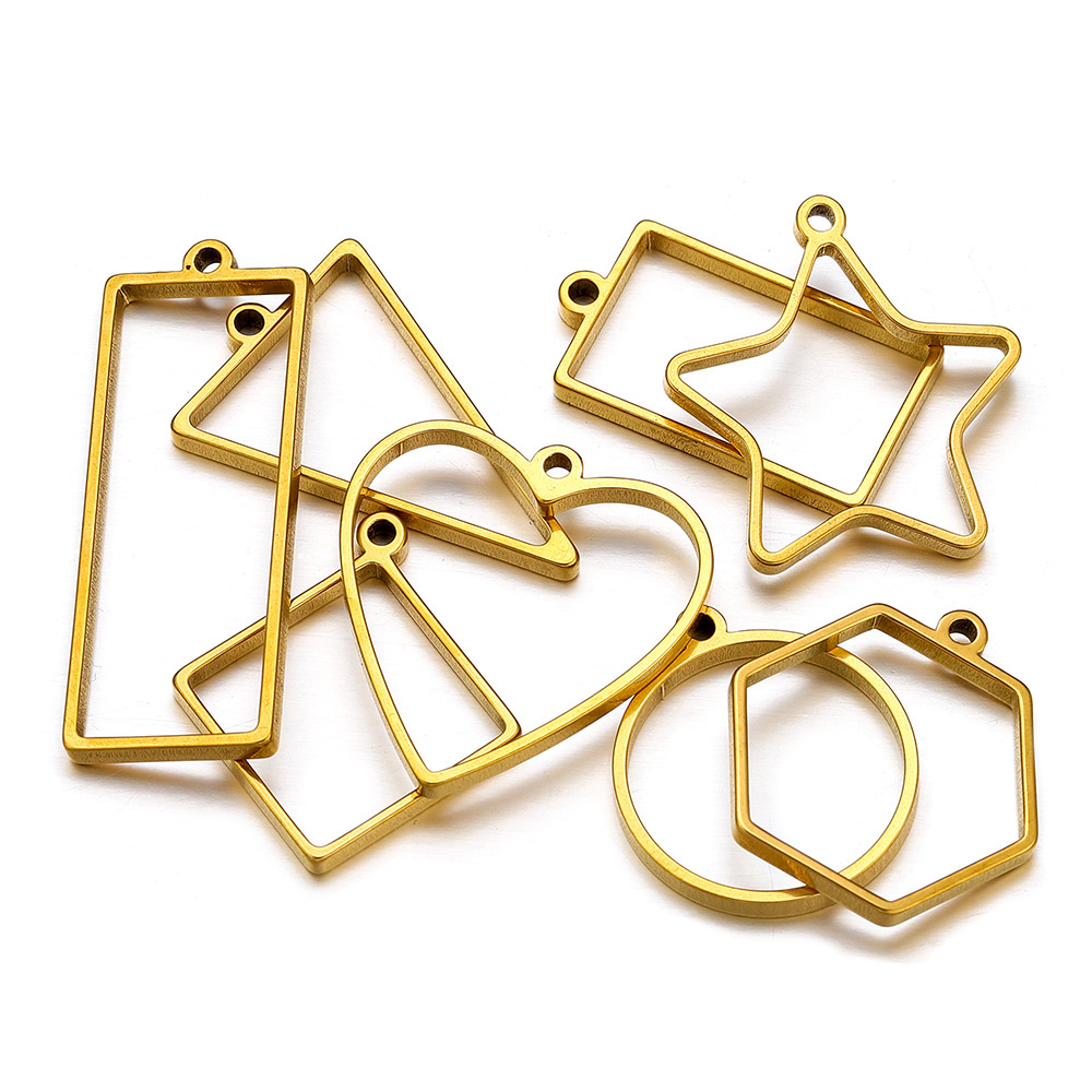 10pcs Stainless Steel Geometri - Jewelry Making Mold avaliação e preço