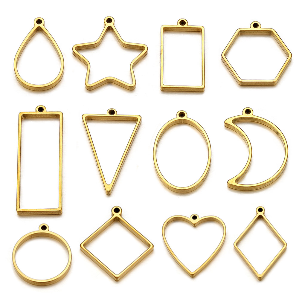 10pcs Stainless Steel Geometri - Jewelry Making Mold avaliação e preço