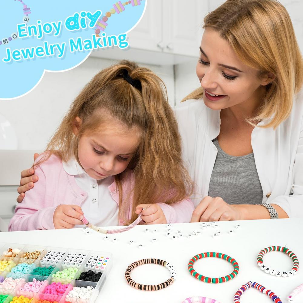 Clay Bead Set for Jewelry Maki - Jewelry Making Kits For Kids avaliação e preço