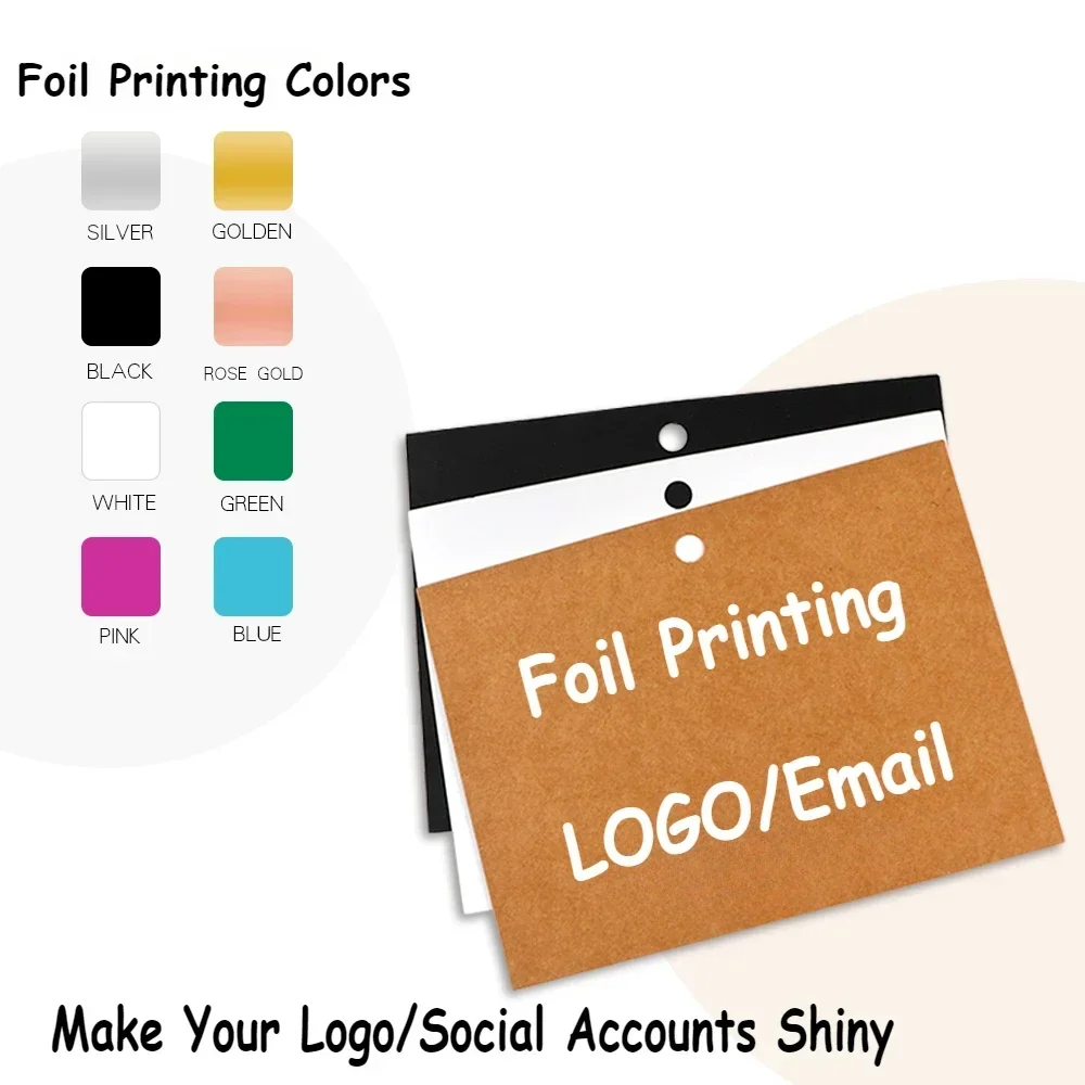 100PCS Shiny Brand Logo Person - Jewelry Making Business avaliação e preço
