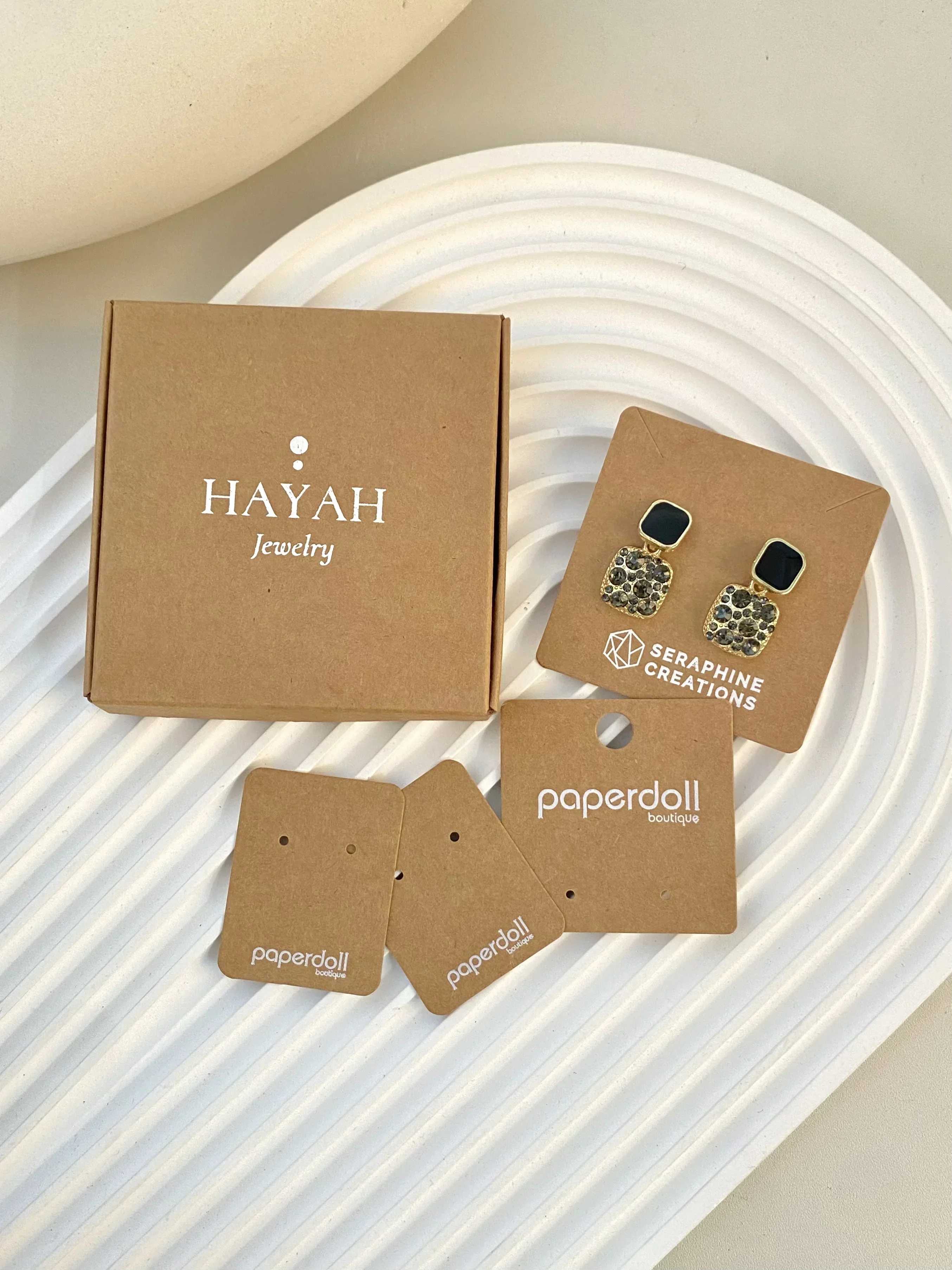 100PCS Shiny Brand Logo Person - Jewelry Making Business avaliação e preço