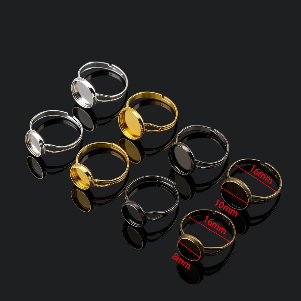 10pcs/lot Adjustable Blank Rin - Ring Blank Adjustable avaliação e preço