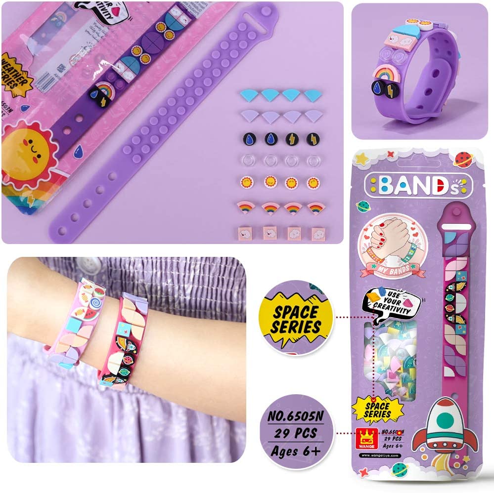 6Pcs/set Kids Building Blocks  - Jewelry Making Kits For Kids avaliação e preço