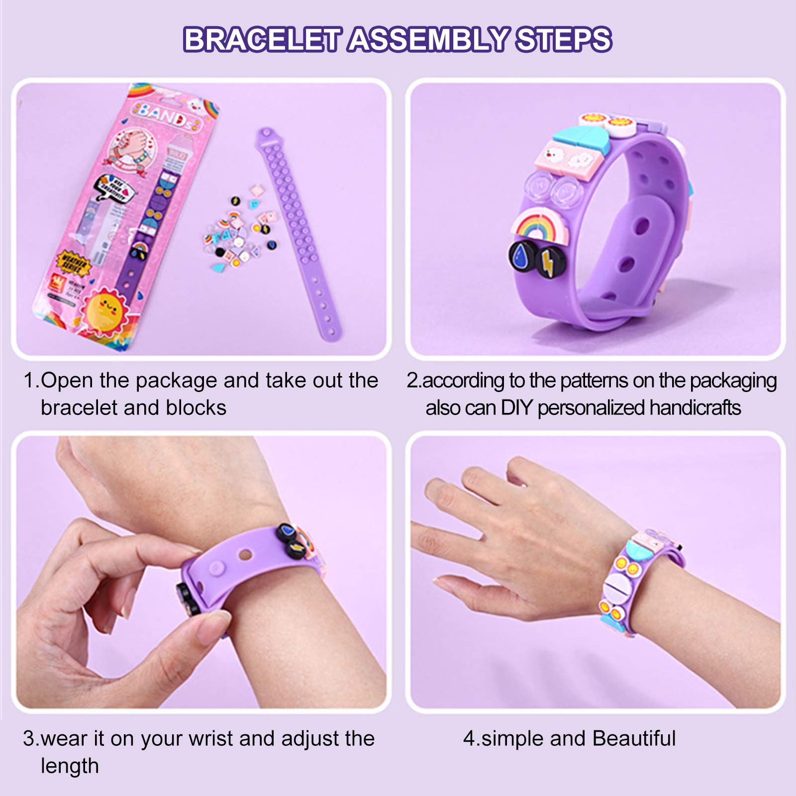 6Pcs/set Kids Building Blocks  - Jewelry Making Kits For Kids avaliação e preço