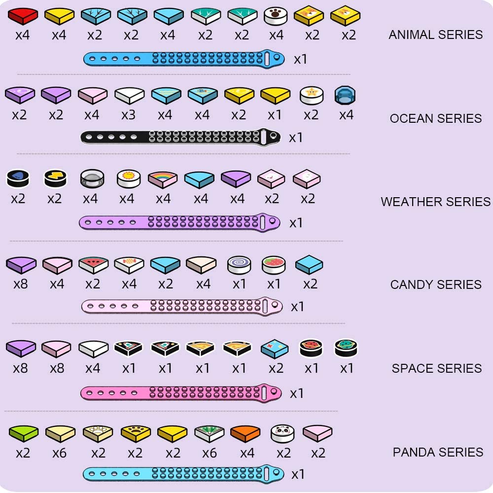 6Pcs/set Kids Building Blocks  - Jewelry Making Kits For Kids avaliação e preço