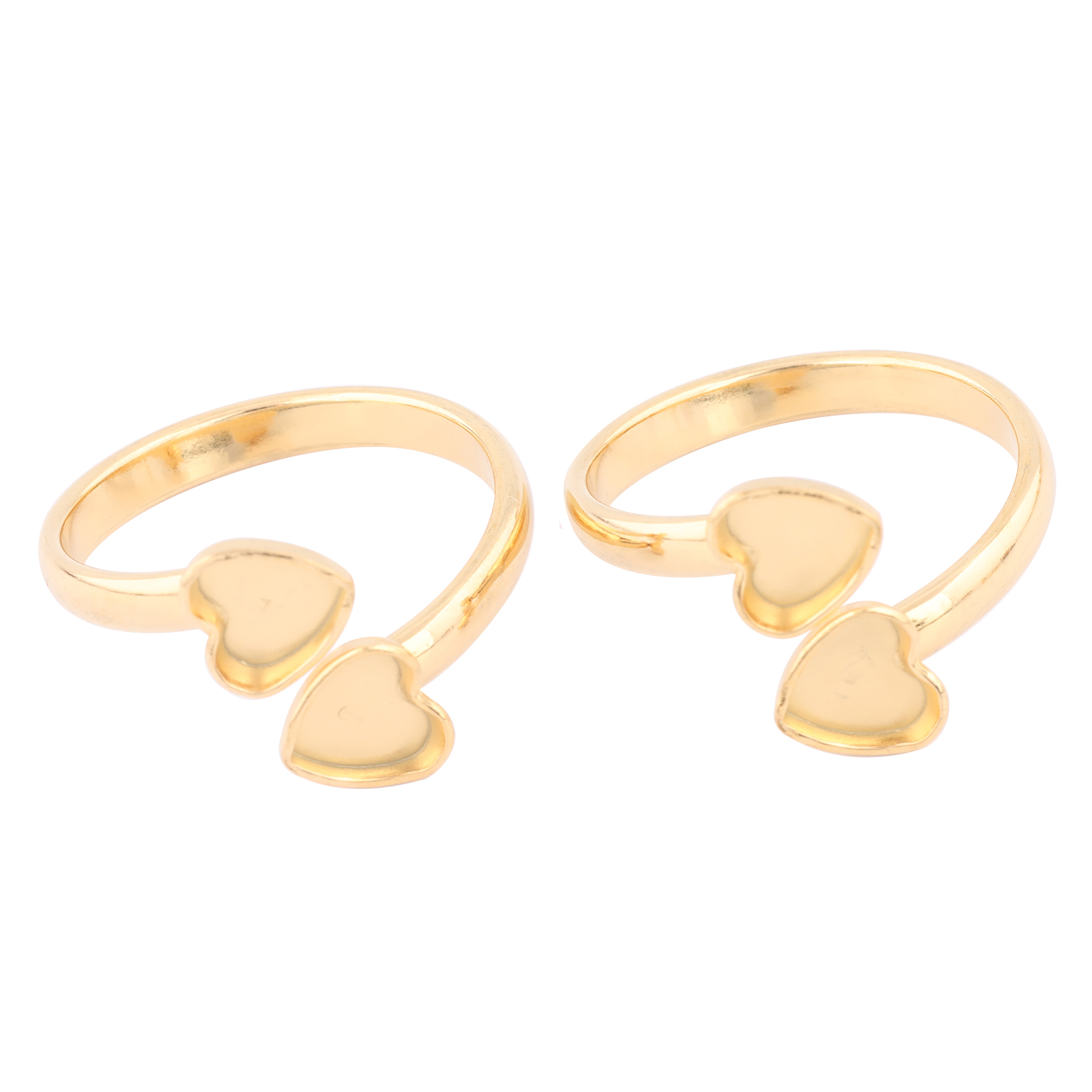10pcs Stainless Steel Gold Pla - Ring Blank Adjustable avaliação e preço