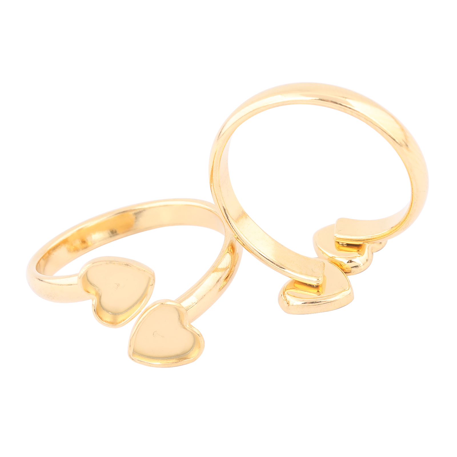 10pcs Stainless Steel Gold Pla - Ring Blank Adjustable avaliação e preço