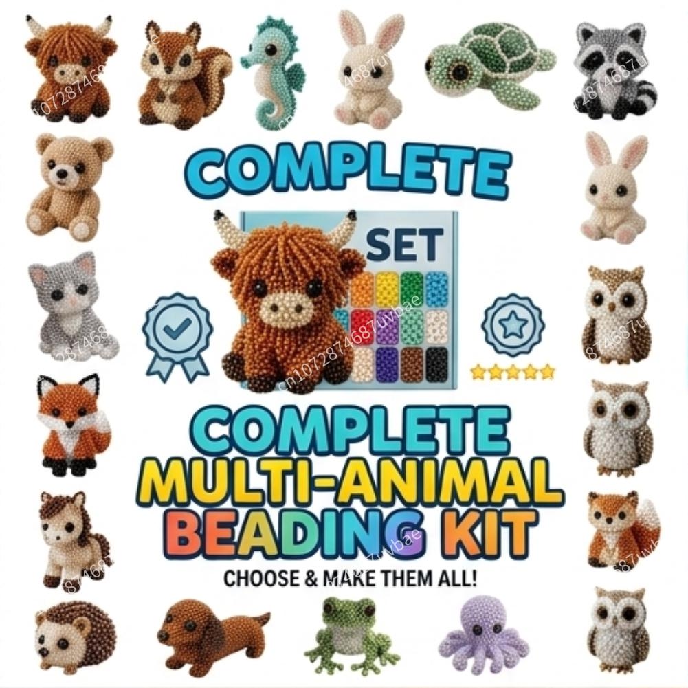 Educational DIY Animal Bead Se - Jewelry Making Kits For Kids avaliação e preço