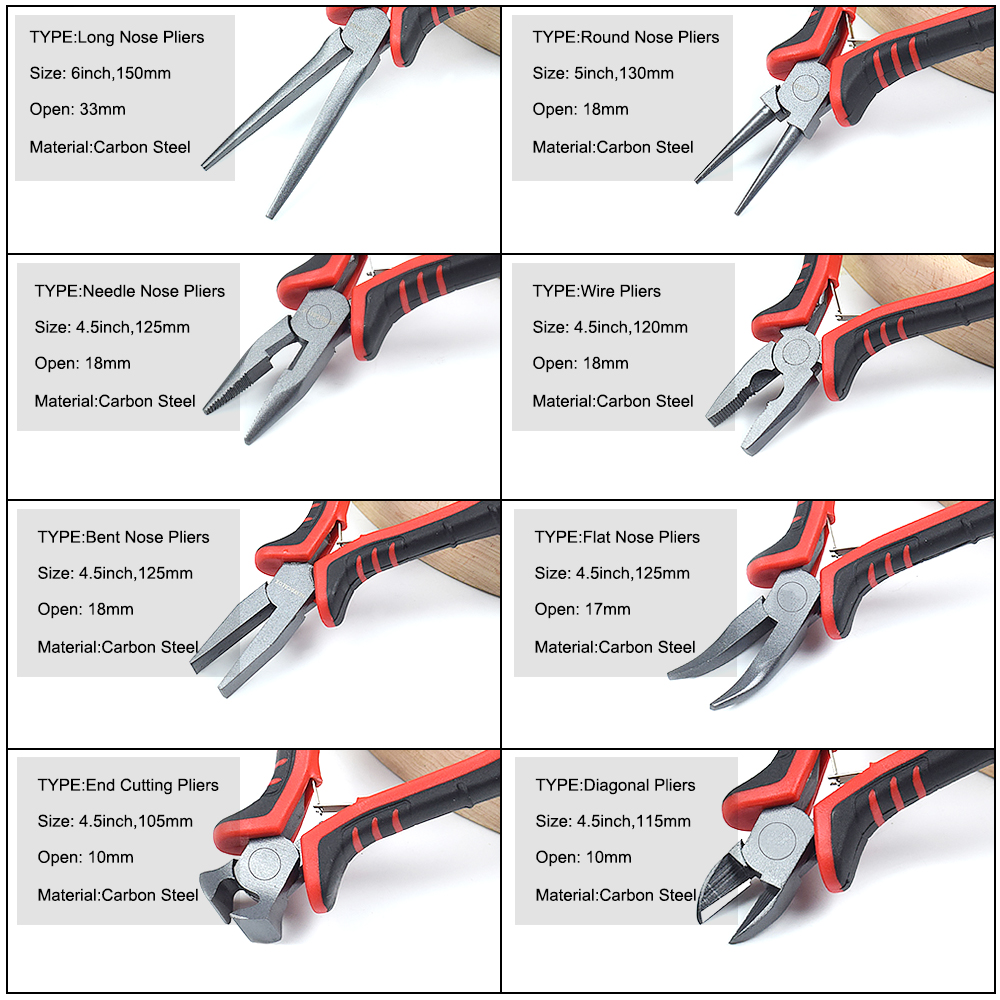NEWACALOX 8Pcs Mini Pliers Set - Jewelry Plier Set avaliação e preço