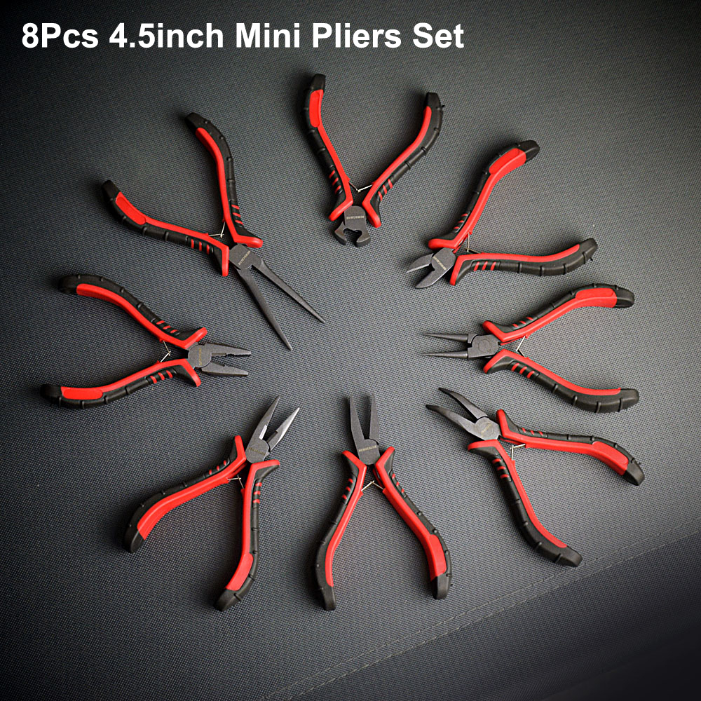 NEWACALOX 8Pcs Mini Pliers Set - Jewelry Plier Set avaliação e preço