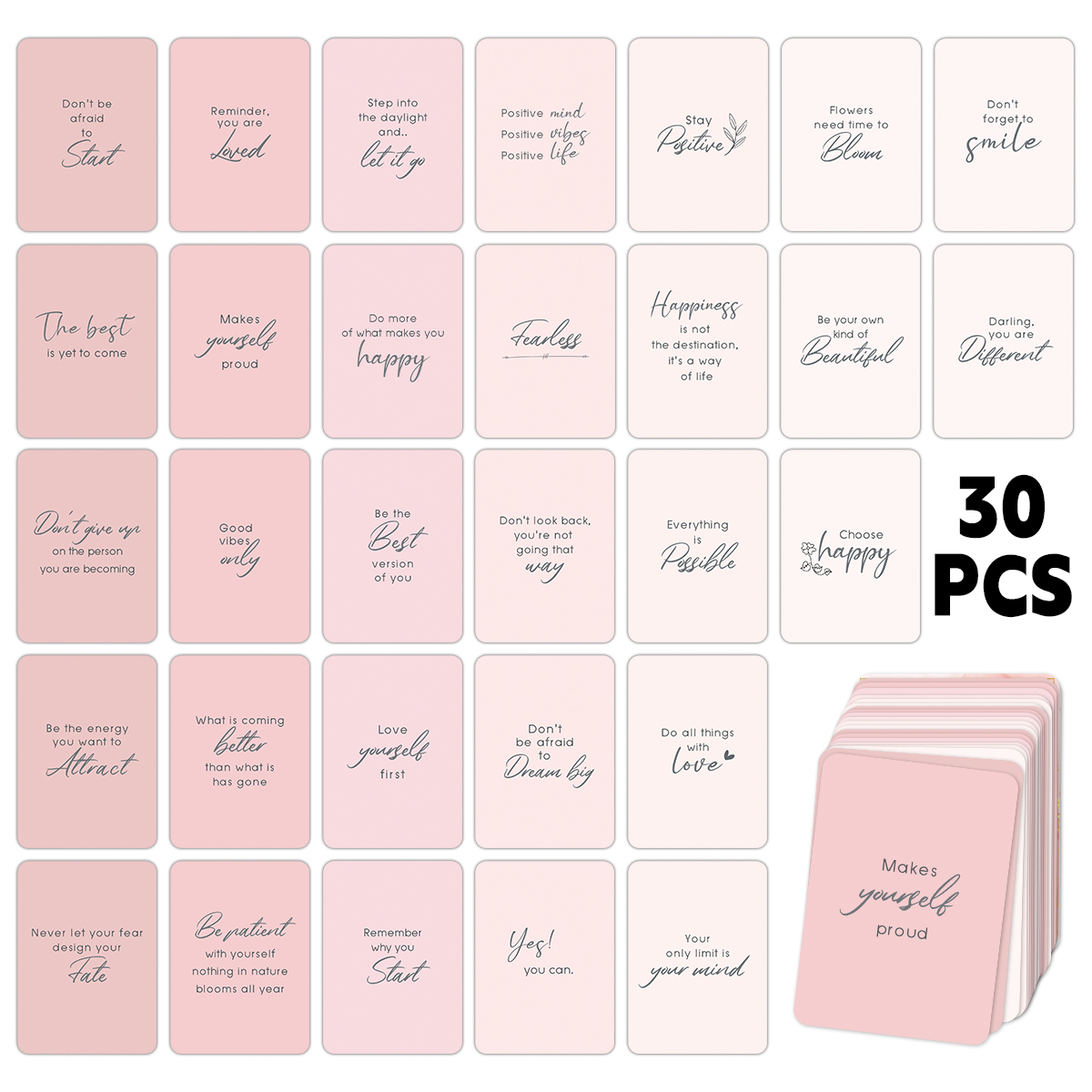 30Pcs Motivational Inspiration - Jewelry Making Business avaliação e preço