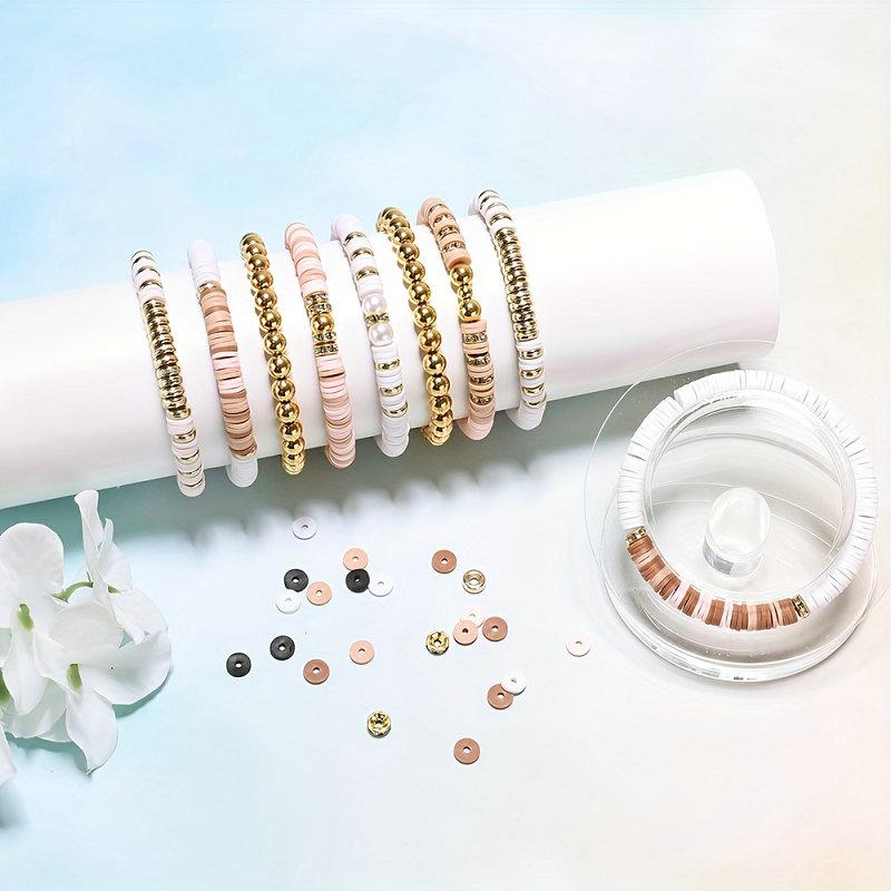 Style DIY Clay Beads Bracelet  - Jewelry Making Kits For Kids avaliação e preço