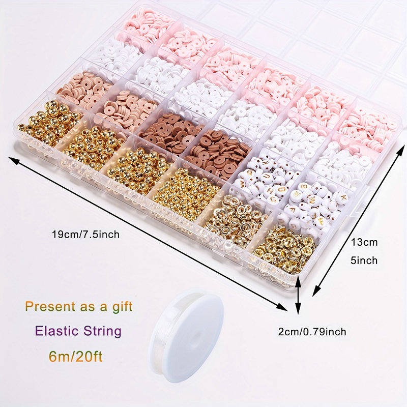 Style DIY Clay Beads Bracelet  - Jewelry Making Kits For Kids avaliação e preço