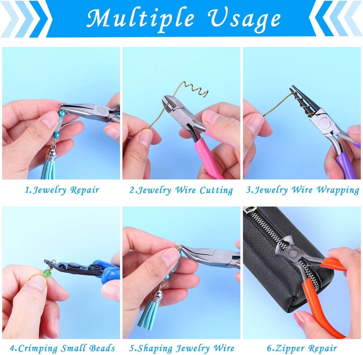 6-Piece Jewelry Making Pliers  - Jewelry Plier Set avaliação e preço