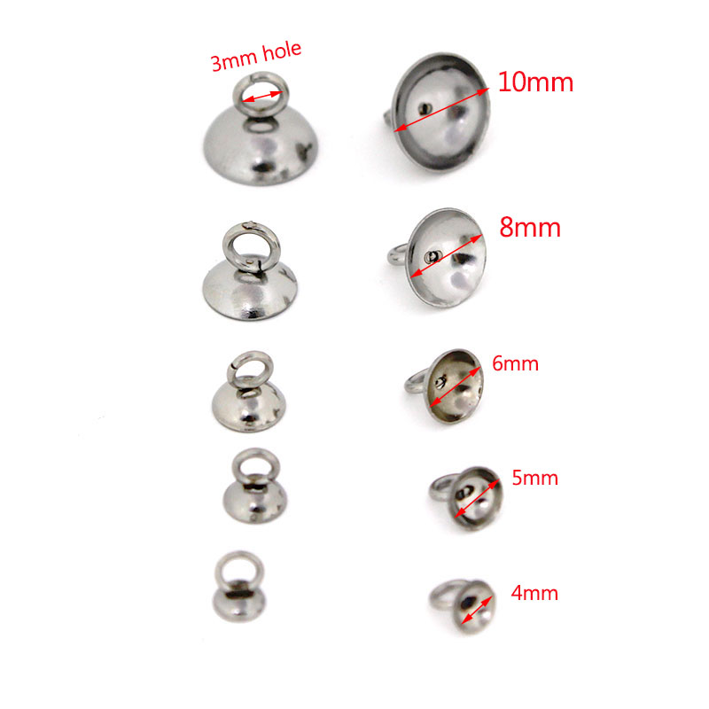20Pcs 4/5/6/8/10mm Stainless S - Jewelry Making Findings avaliação e preço