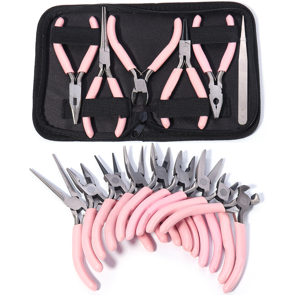 Portable Pink Stainless Steel  - Jewelry Making Pliers avaliação e preço