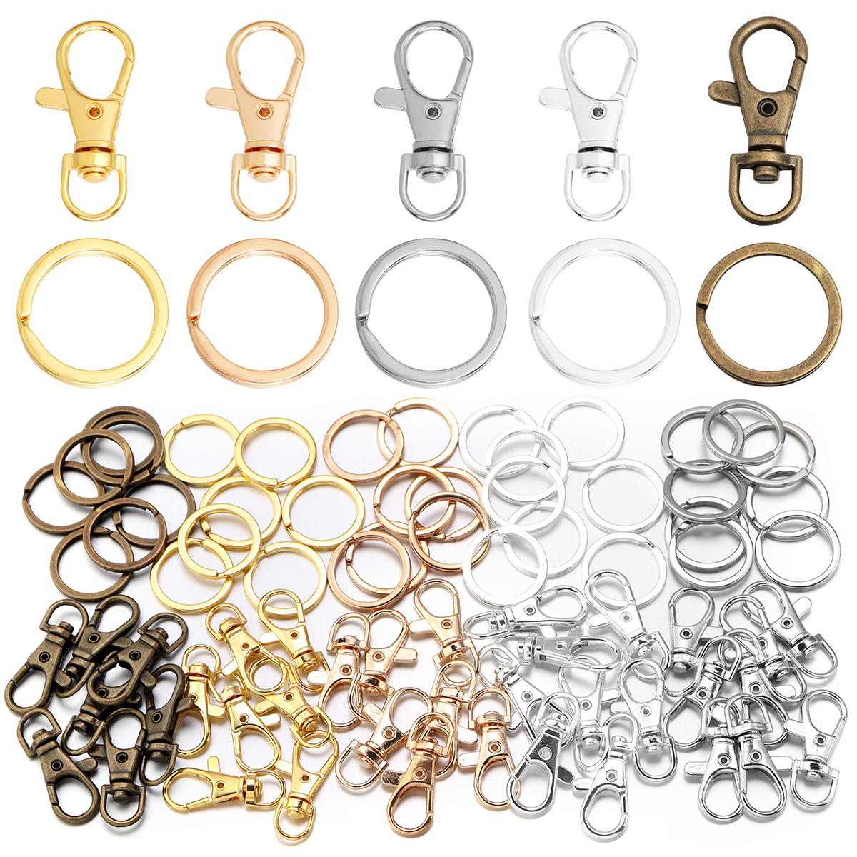 10Sets Alloy Swivel Lobster Cl - Jewelry Making Findings avaliação e preço